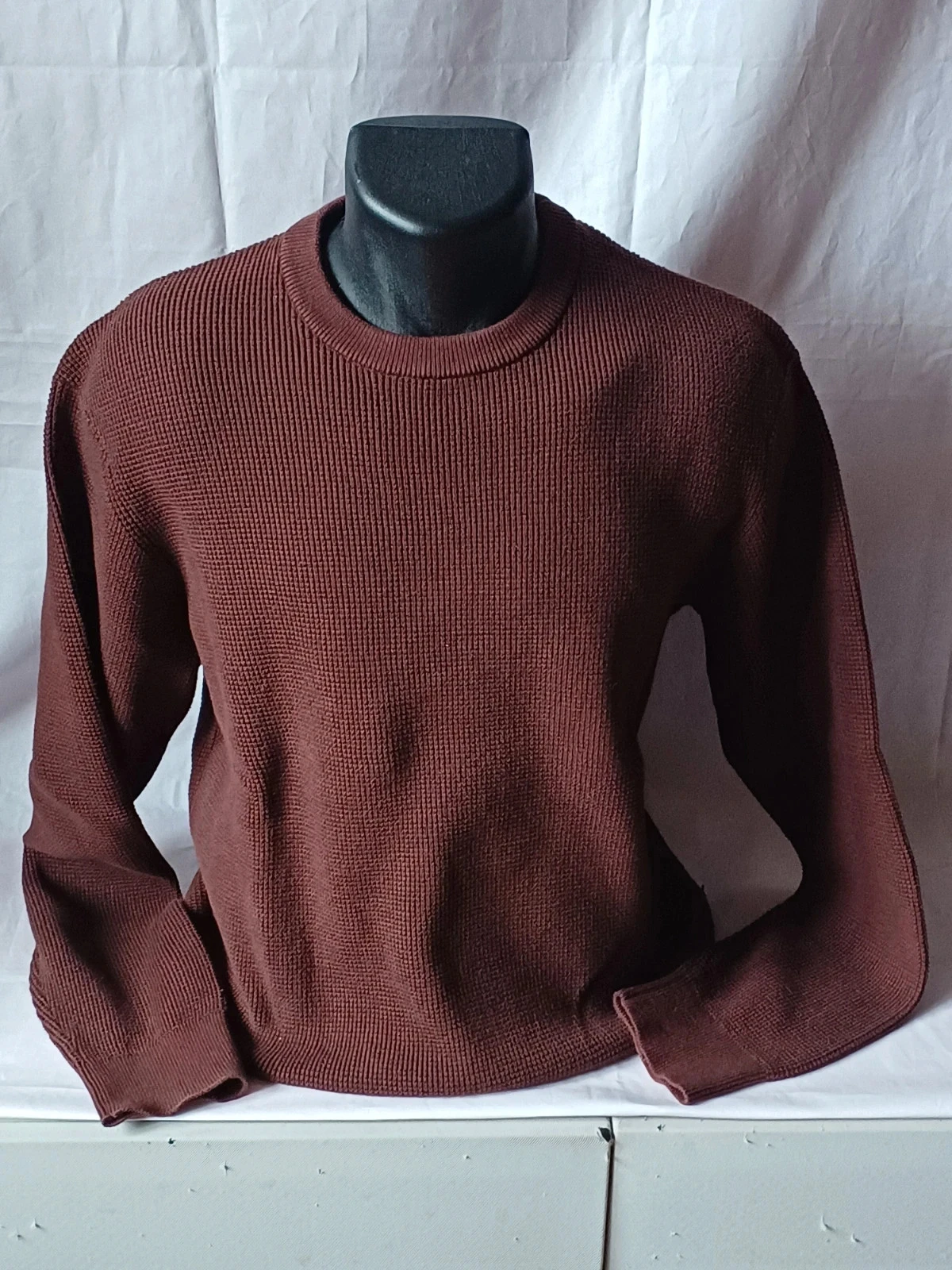 Pull homme bonobo marron brique taille XL